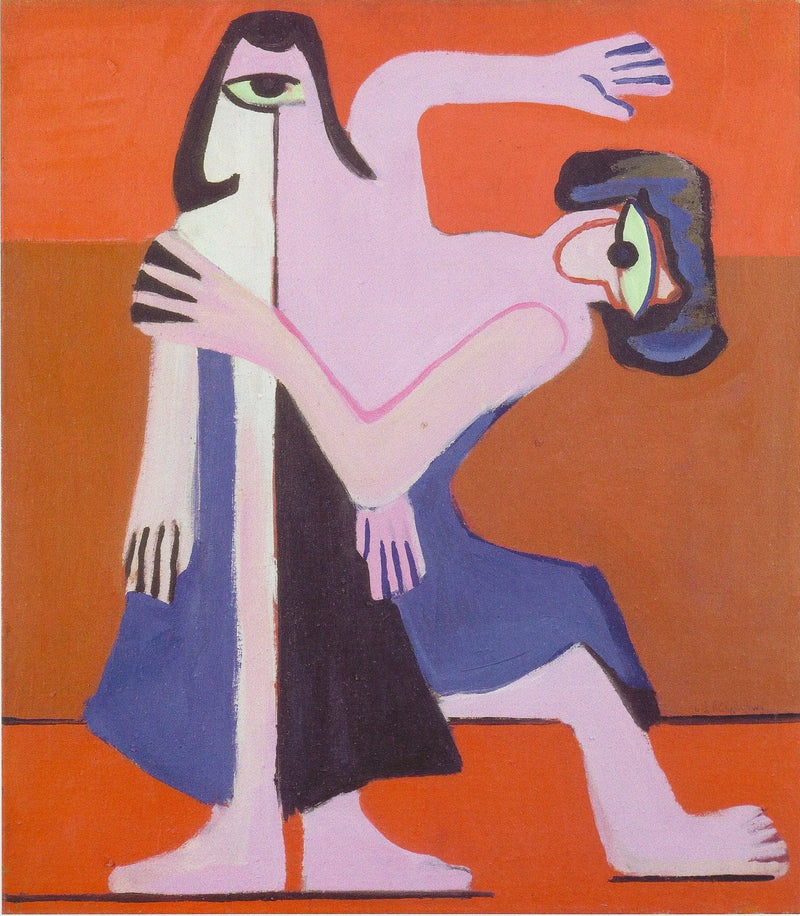 Mask Dance by Ernst Ludwig Kirchner — Oil Painting Reproduction