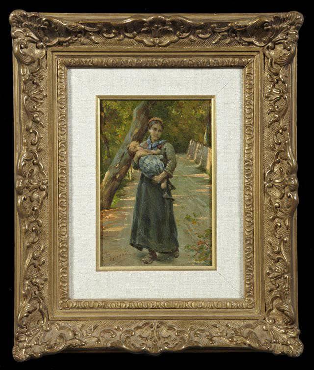 Maternity by Egisto Ferroni — Oil Painting Reproduction