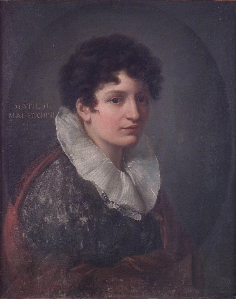 Matilde Malenchini, Italian artist by Vincenzo Camuccini — Oil Painting Reproduction