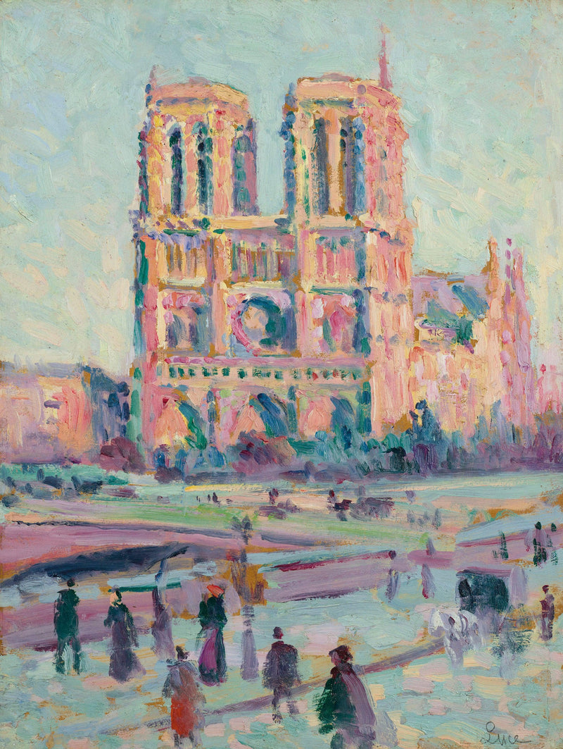 Notre-dame De Paris by Maximilien Luce — Oil Painting Reproduction