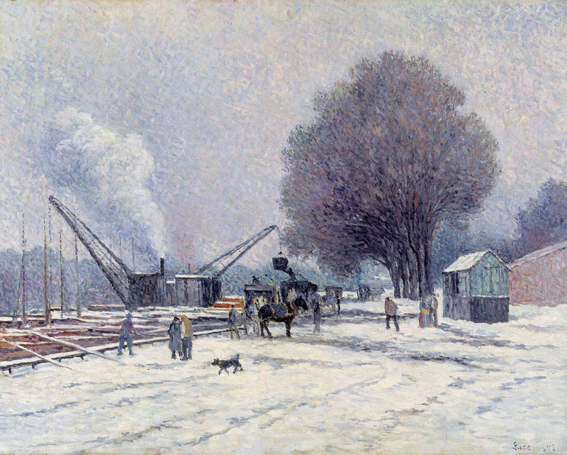 The Boulogne Embankment by Maximilien Luce — Oil Painting Reproduction