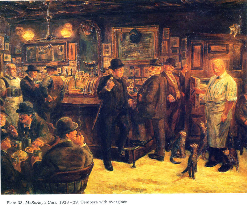 McSorley's Cats by John French Sloan — Oil Painting Reproduction