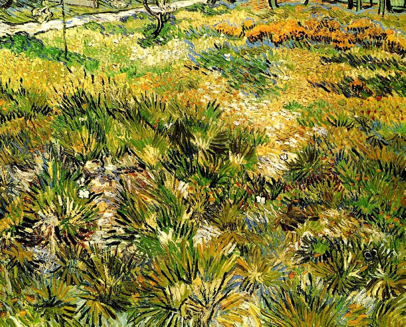 Meadow in the Garden of Saint-Paul Hospital by Vincent van Gogh — Oil Painting Reproduction
