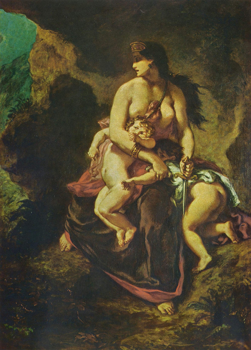 Medea by Eugene Delacroix — Oil Painting Reproduction