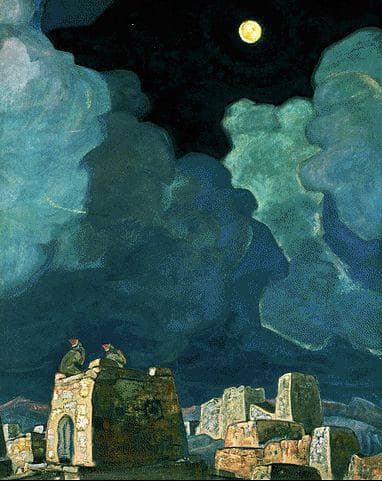 Mekheski - Moon People by Nicholas Roerich — Oil Painting Reproduction