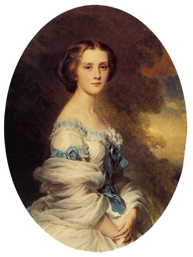 Melanie de Bussiere, Comtesse Edmond de Pourtales by Franz Xaver Winterhalter — Oil Painting Reproduction