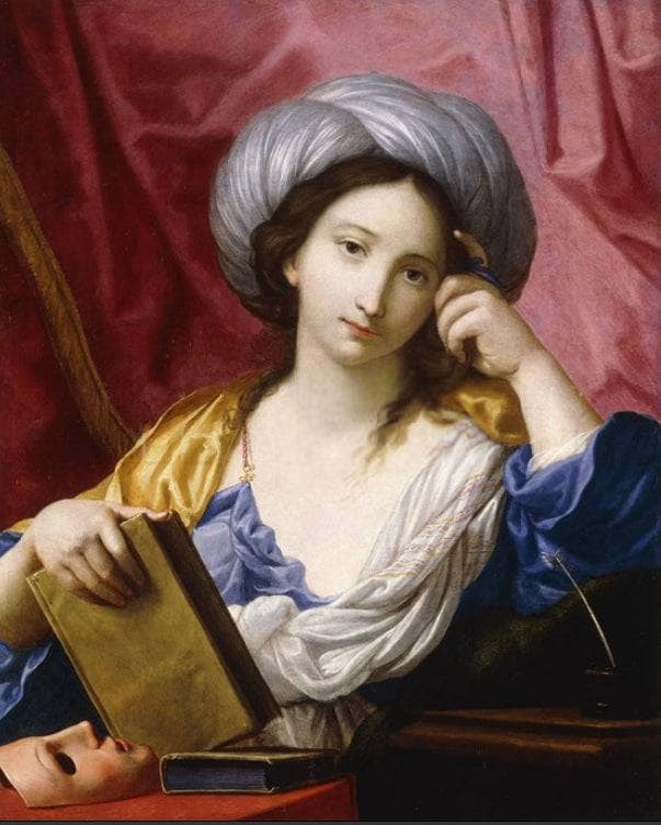 Melpomene, The Muse of Tragedy by Elisabetta Sirani — Oil Painting Reproduction
