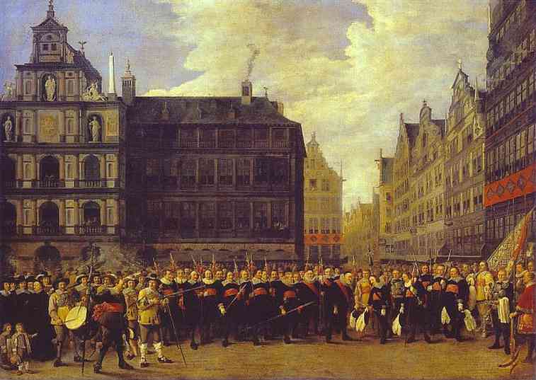 Members of Antwerp Town Council and Masters of the Armaments Guild by David Teniers the Younger — Oil Painting Reproduction