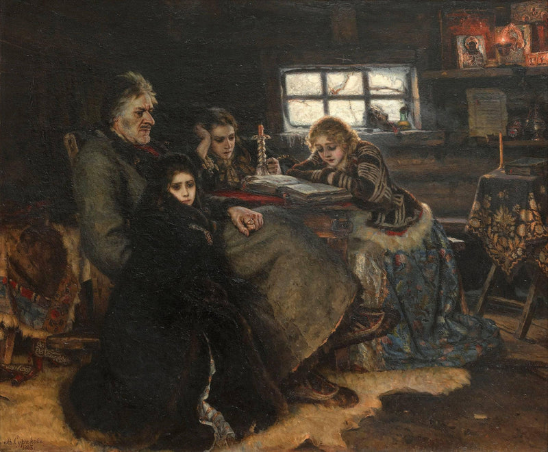 Menshikov in Berezovo by Vasily Surikov — Oil Painting Reproduction
