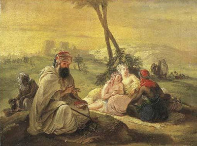 Merchant of slaves in apartment