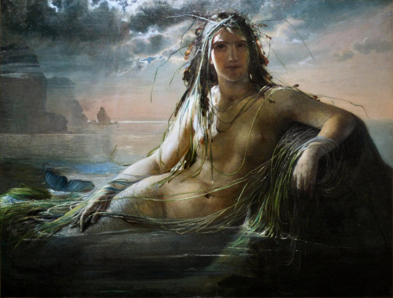 Mermaid by Elisabeth Jerichau-Baumann — Oil Painting Reproduction