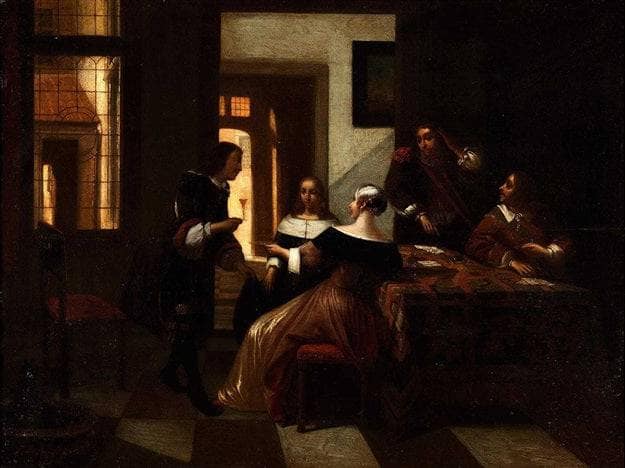 Merry Society by Johannes Vermeer — Oil Painting Reproduction