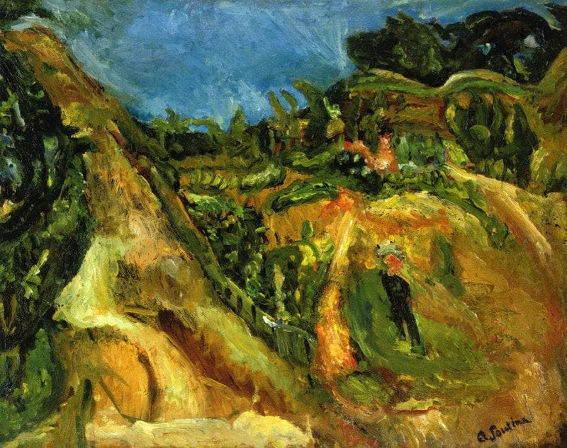 Midday Landscape by Chaim Soutine — Oil Painting Reproduction