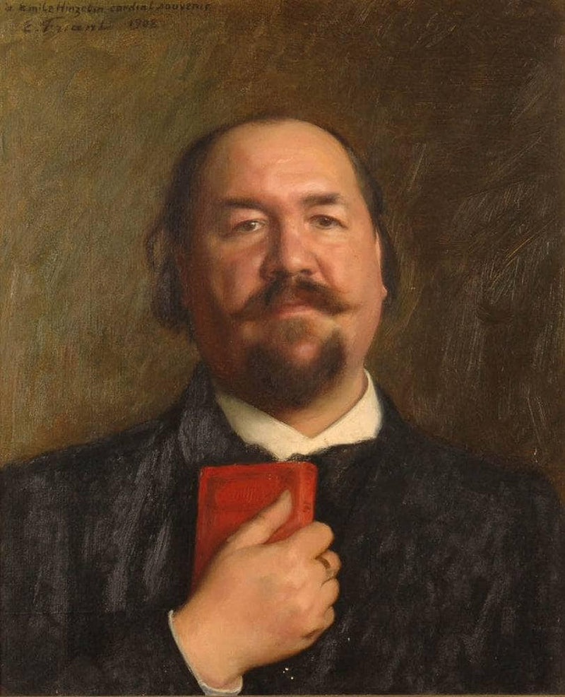 Portrait of the writer Émile Hinzelin by Émile Friant — Oil Painting Reproduction