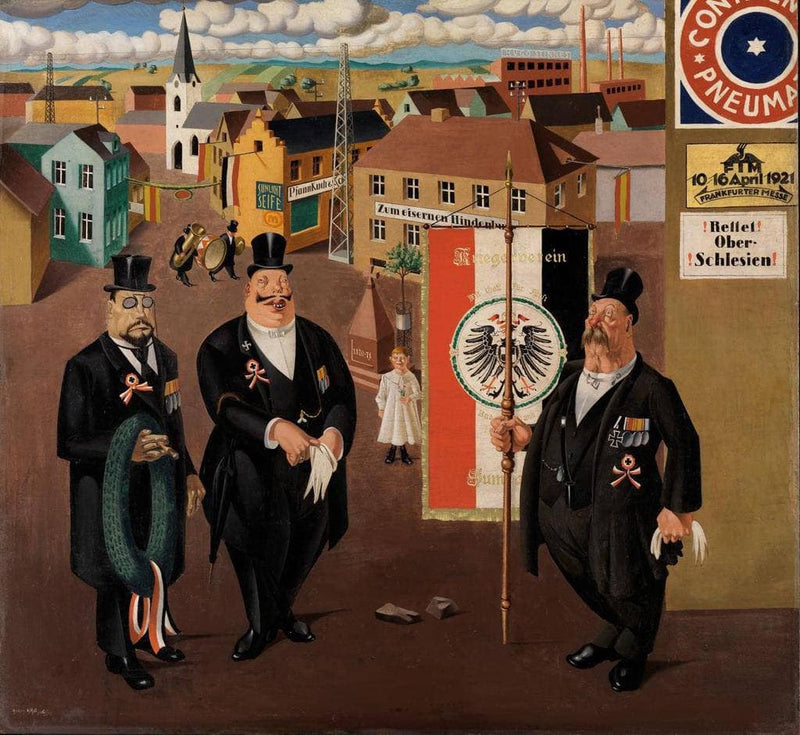Military Association by Georg Scholz — Oil Painting Reproduction