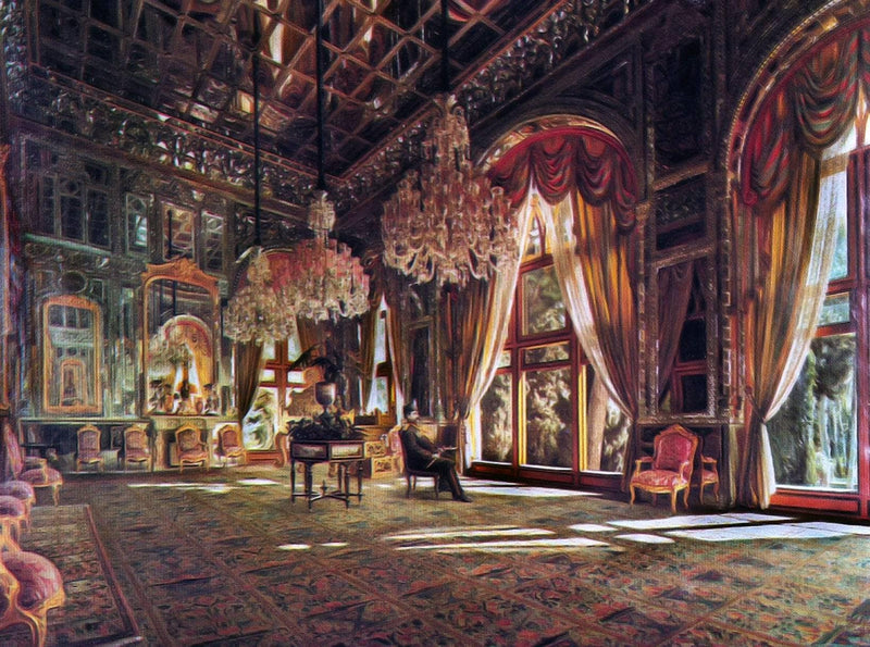 Mirror Hall by Kamal-ol-Molk — Oil Painting Reproduction