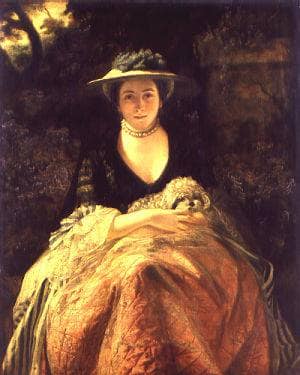 Miss Nelly O'Brien in entryway