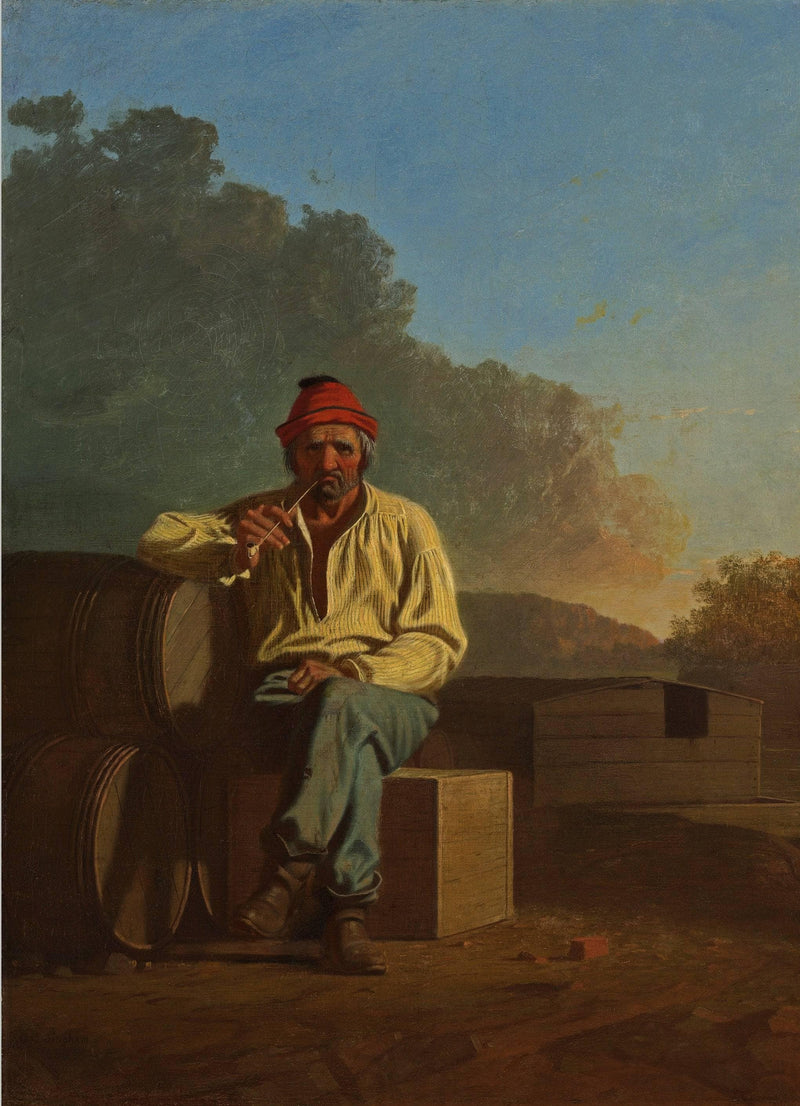 Mississippi Boatman by George Caleb Bingham — Oil Painting Reproduction