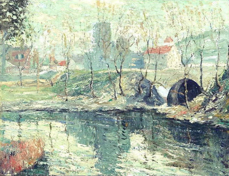 Misty Day in March by Ernest Lawson — Oil Painting Reproduction
