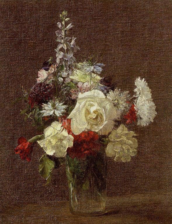 Mixed Flowers by Henri Fantin-Latour — Oil Painting Reproduction