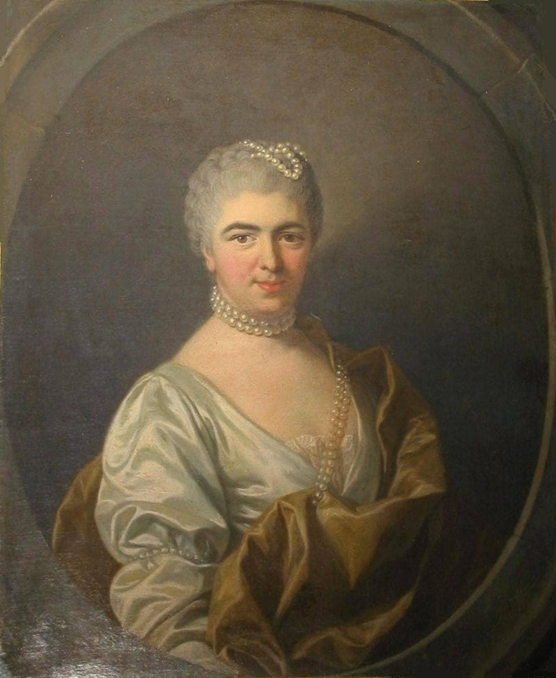 Mme de Loménie de Brienne née Fizeaux by Charles-Andre van Loo (Carle van Loo) — Oil Painting Reproduction