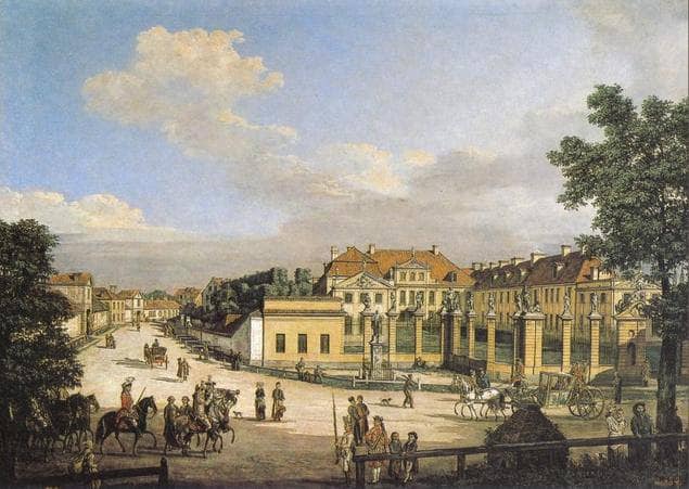 Mniszech Palace in Warsaw by Bernardo Bellotto — Oil Painting Reproduction