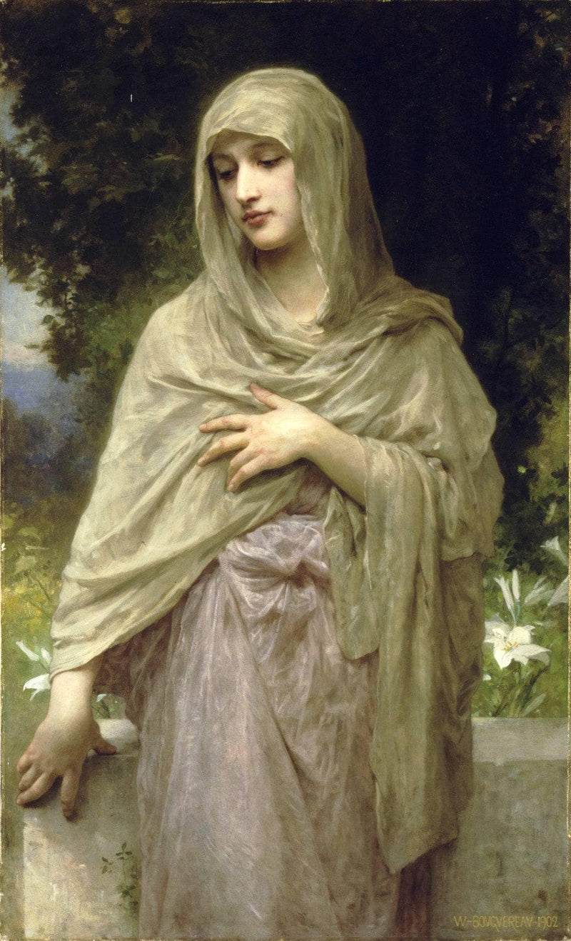 Modesty by William-Adolphe Bouguereau — Oil Painting Reproduction