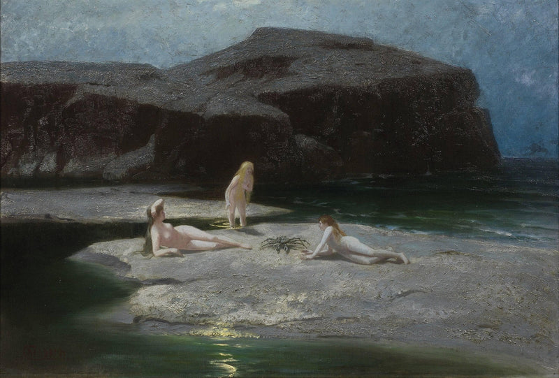 Mondnacht Am Meer by Hermann Hendrich — Oil Painting Reproduction
