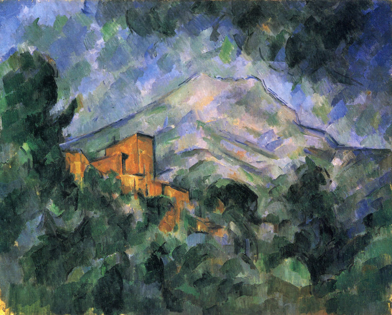 Montagne Sainte-Victoire and the Black Chateau by Paul Cezanne — Oil Painting Reproduction