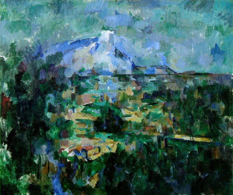 Montagne Sainte-Victoire from Lauves by Paul Cezanne — Oil Painting Reproduction