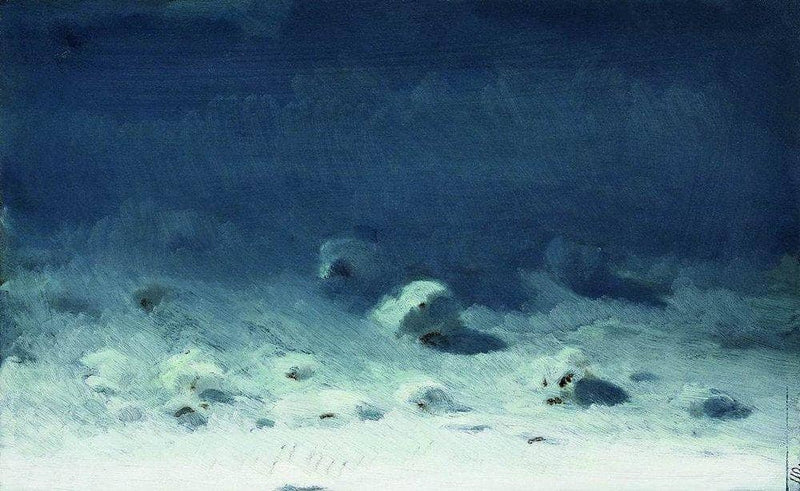 Moonlight Night. Winter by Arkhyp Kuindzhi — Oil Painting Reproduction