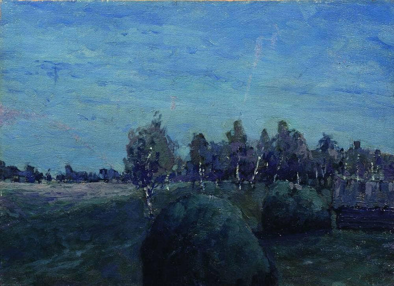 Moonlit landscape by Isaac Levitan — Oil Painting Reproduction