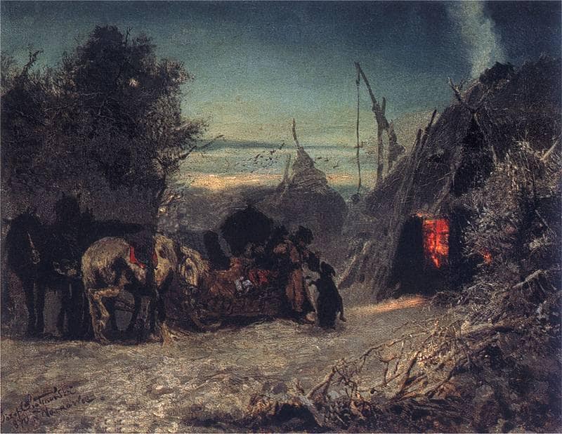 Morning in the Forest by Józef CheÅmoÅski — Oil Painting Reproduction