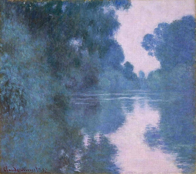 Morning on the Seine near Giverny 02 by Claude Monet — Oil Painting Reproduction