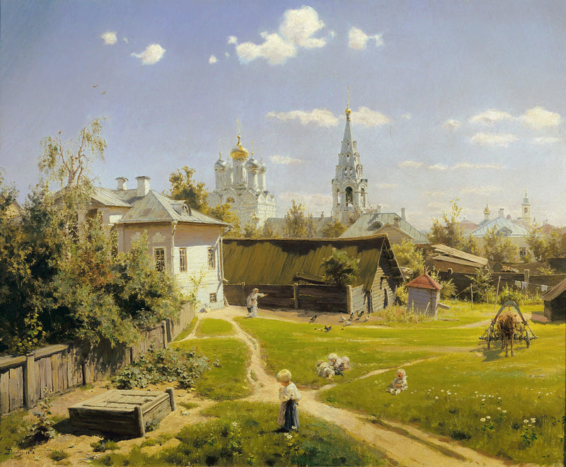 Moscow court by Vasily Polenov — Oil Painting Reproduction