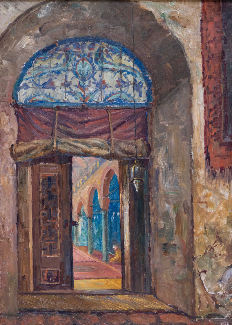 Mosque Gate by Sevket Dag — Oil Painting Reproduction