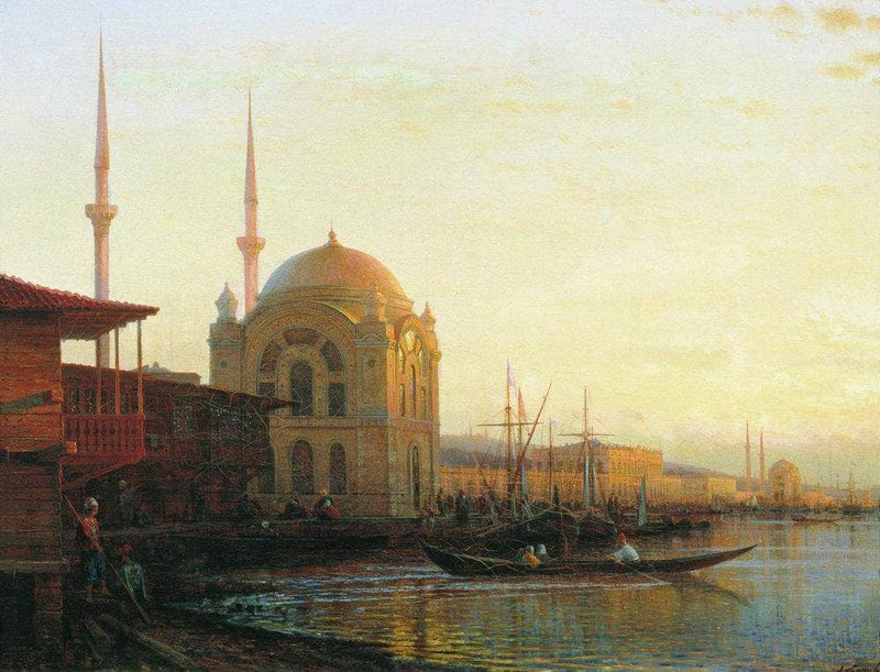 Mosque in Istanbul by Alexey Bogolyubov — Oil Painting Reproduction