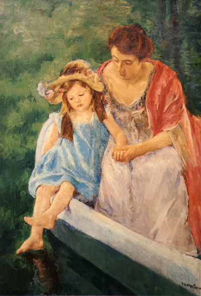 Mother And Child In A Boat in entryway