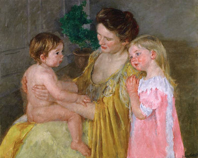 Mother and Two Children in study