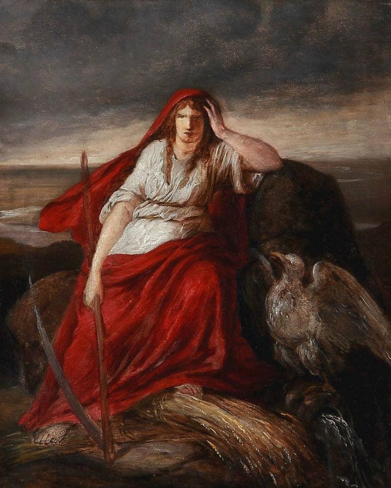Mother Poland (preliminary study) by Elisabeth Jerichau-Baumann — Oil Painting Reproduction