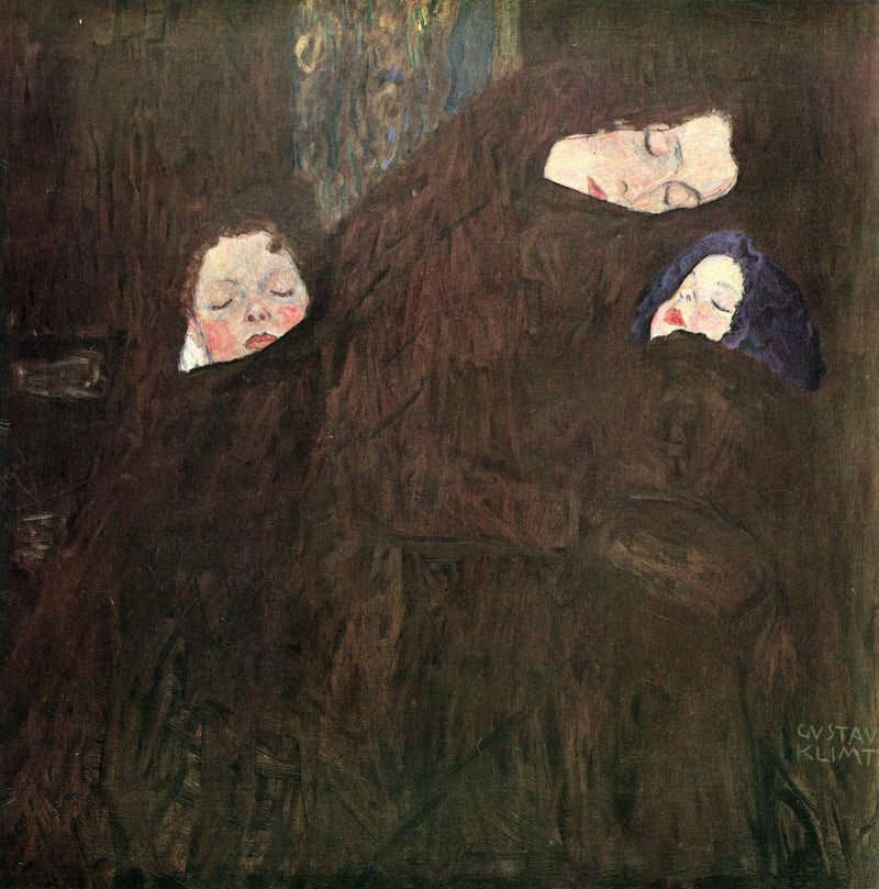 Mother with Children by Gustav Klimt — Oil Painting Reproduction