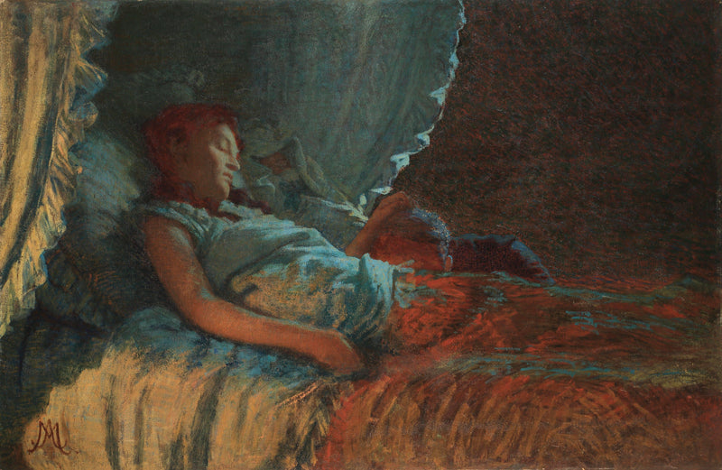 Motherhood (Serene dawn) by Angelo Morbelli — Oil Painting Reproduction