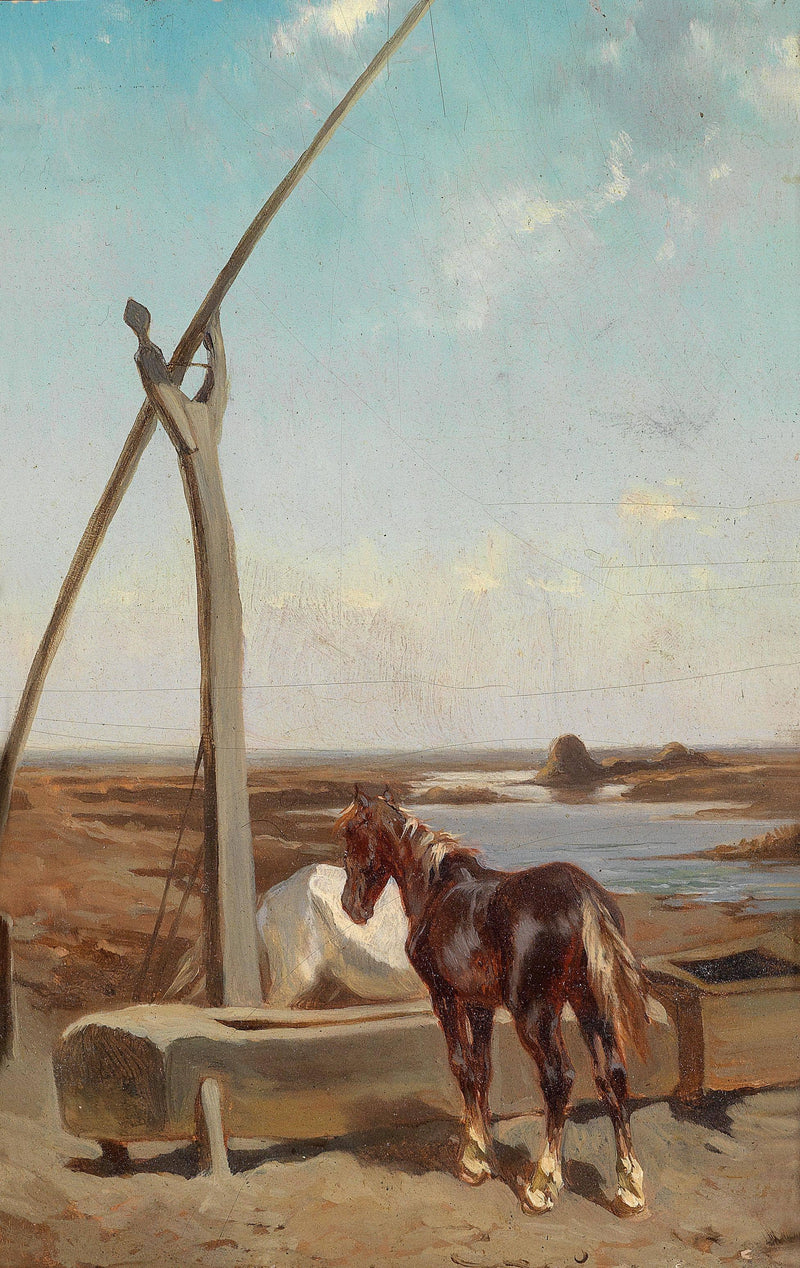 Motif from the Puszta by August von Pettenkofen — Oil Painting Reproduction