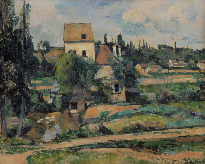 Moulin de la Couleuvre at Pontoise by Paul Cezanne — Oil Painting Reproduction