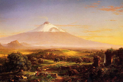 Mount Aetna from Taormina in dining room