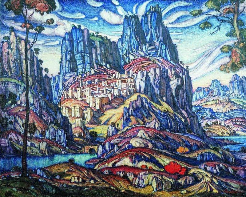 Mount St. George by Konstantin Bogaevsky — Oil Painting Reproduction