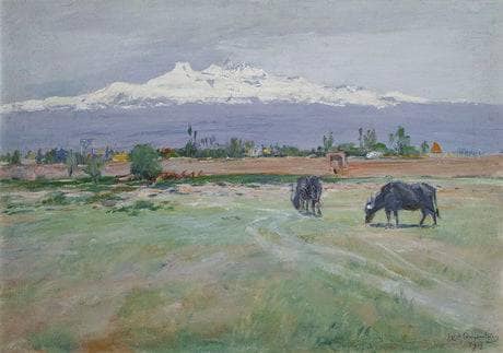 Mountain Aragats by Yeghishe Tadevosyan — Oil Painting Reproduction
