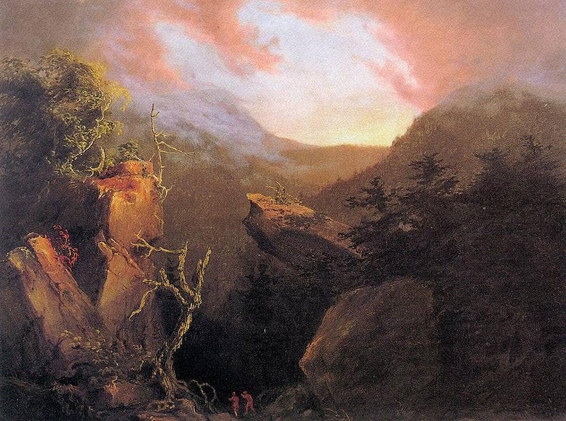 Mountain Sunrise by Thomas Cole — Oil Painting Reproduction