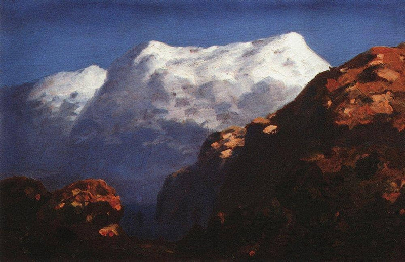Mountains by Arkhyp Kuindzhi — Oil Painting Reproduction