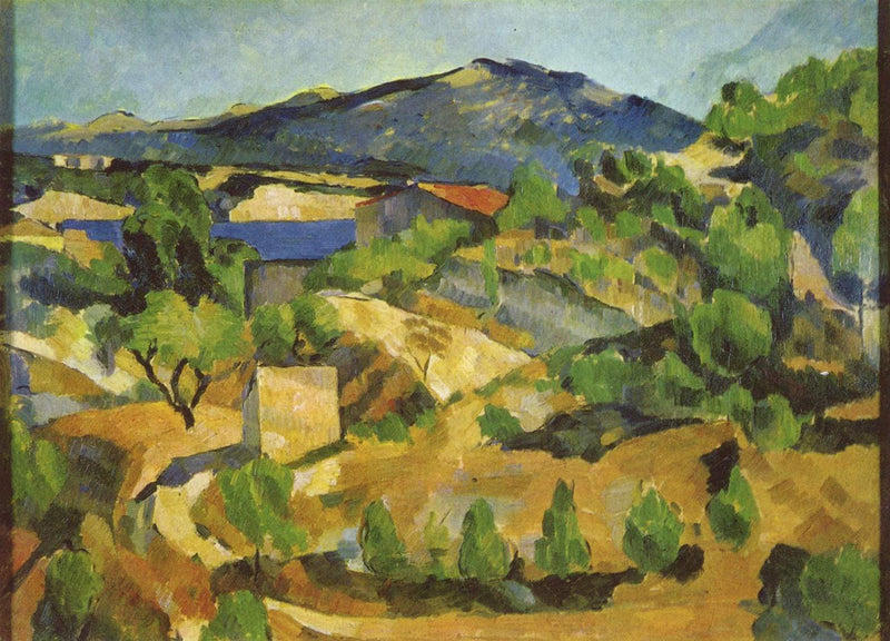 Mountains in Provence. L'Estaque by Paul Cezanne — Oil Painting Reproduction